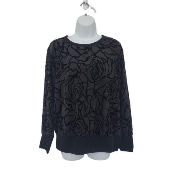 FABLETICS Womens Lola Back At It Floral Long Sleeve Cutout Pullover Top. - Picture 2 of 11